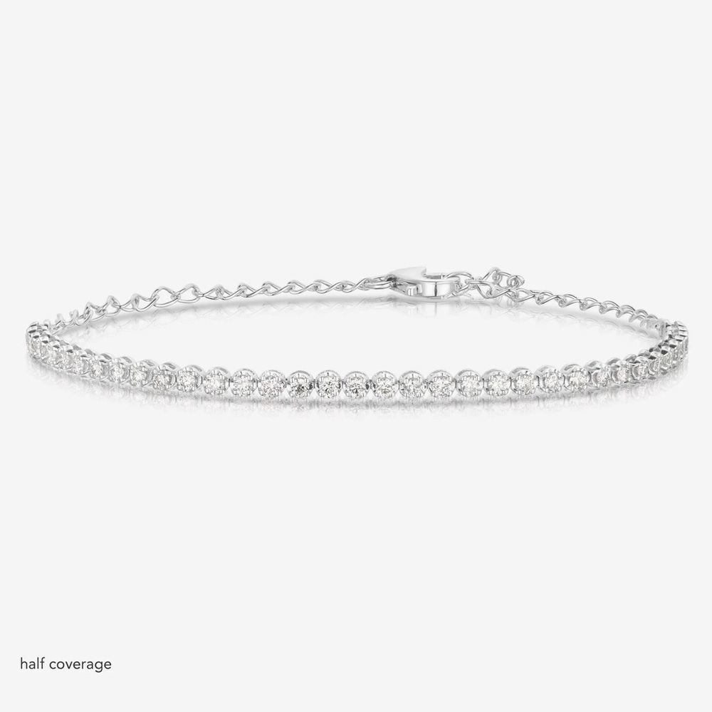 Ring Concierge Mini Diamond Tennis Bracelet 1/2 coverage